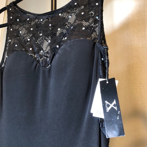 X By Xscape Black Gown Size 4. Simply Classy and comfortable. - Picture 4 of 6